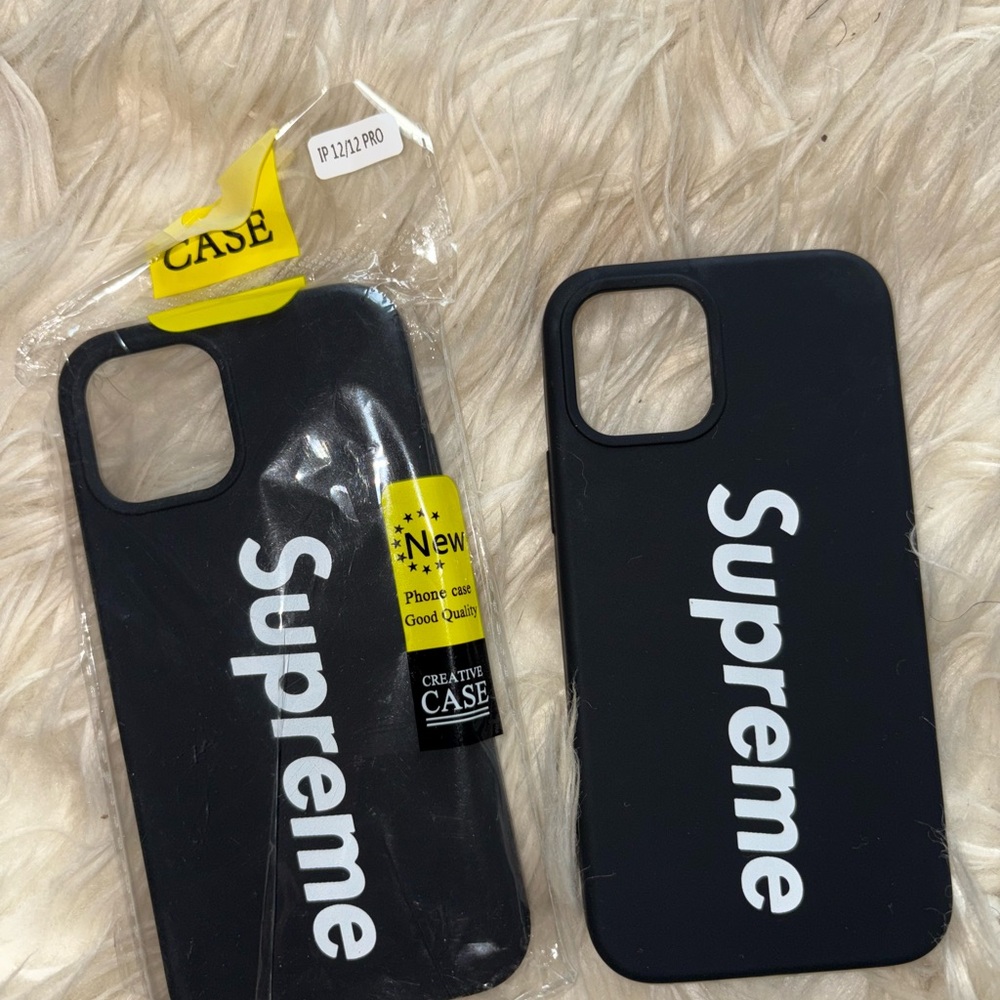 Supreme Style Black iPhone Case - Unbranded